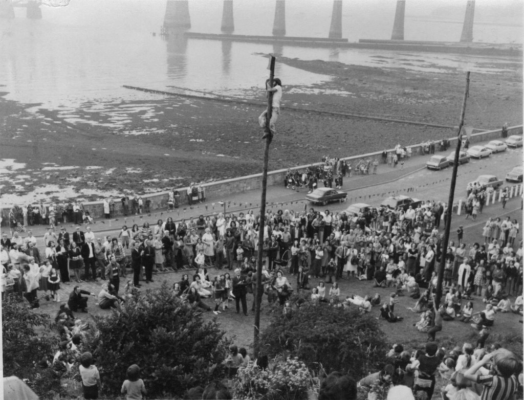 The Greasy Pole contest at the Ferry Fair (now no longer part of the celebrations).