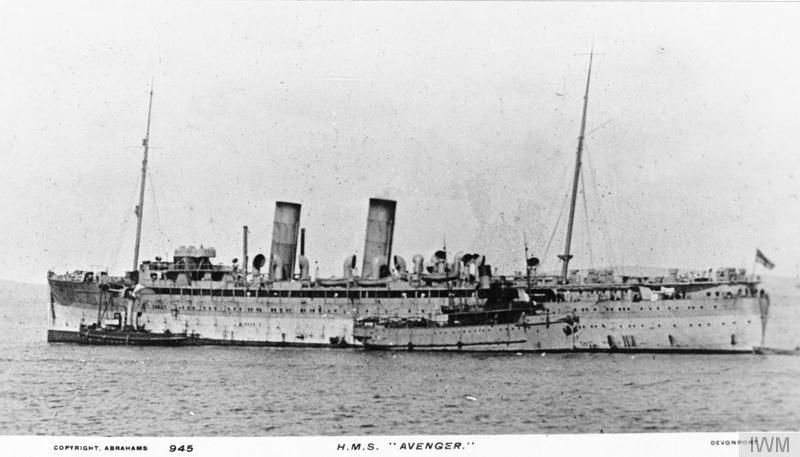 Armed merchant cruiser torpedoed and sunk on 14th June 1917 by German submarine SM U-69 while patrolling off the Shetland Islands ©  Imperial War Museum. 