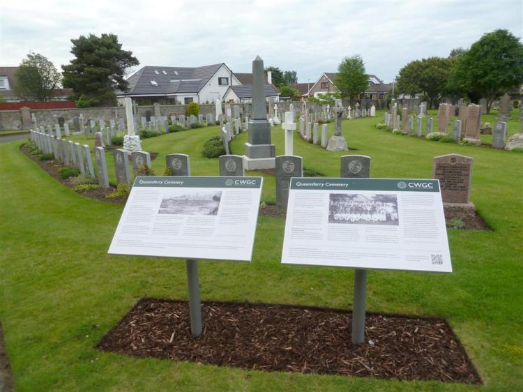 Queensferry Cemetery holds the Commonwealth Graves of 43 men.