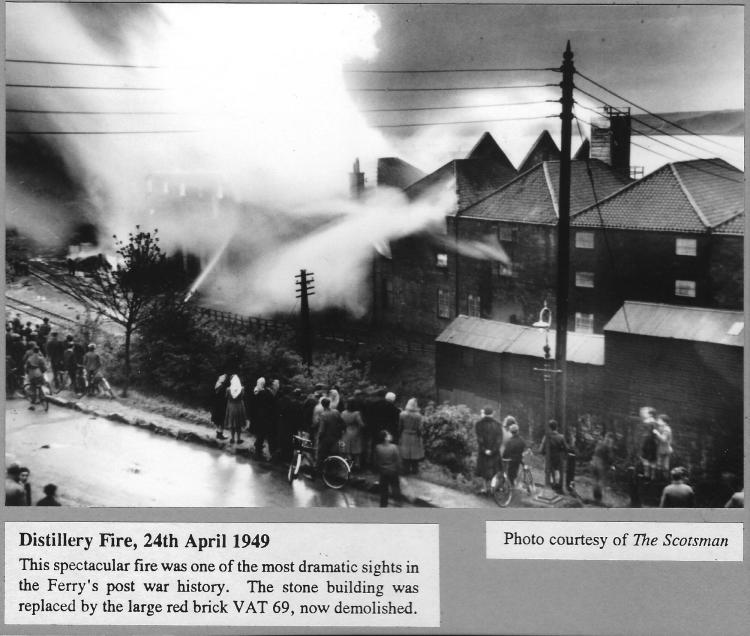 The Distillery Fire - picture courtesy of The Scotsman.